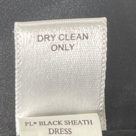 Banana Republic Virgin Wool Italian Fabric Black Cap Sleeve Sheath Dress Size 6 - Picture 5 of 9